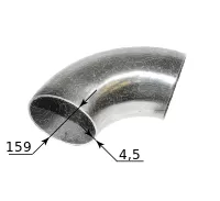 Отводы нержавеющие 90° 159х4.5 17375-01, марка 12Х18Н10Т