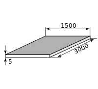 Лист нержав г/к 5х1500х3000, марка AISI 310S
