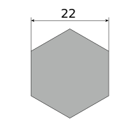 Сталь горячекатаная конструкционная, шестигранник 22, марка 09Г2С