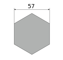 Сталь горячекатаная конструкционная, шестигранник 57, марка 09Г2С