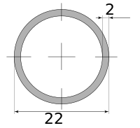 Трубы х/д 22х2