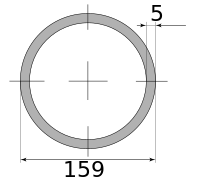 Трубы электросварные 159х5 11500-11700