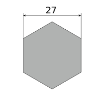 Сталь нержавеющая никельсодержащая, шестигранник 27, марка 14Х17Н2