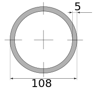 Трубы электросварные 108х5 10000-12100