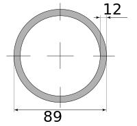 Трубы г/д 89х12 Ст45, марка Ст45