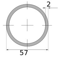 Трубы нерж бесш 57х2 ГОСТ 9941-81 Импорт, марка 12Х18Н10Т