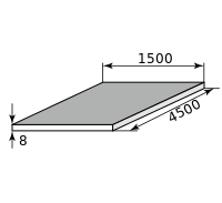 Лист нержав г/к 8х1500х4500, марка 12Х18Н10Т