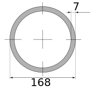 Трубы электросварные 168х7 11500-11700