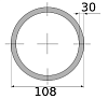 трубы г/д 108х30, марка ст20