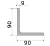 уголок 90х90х9, длина 12 м, марка ст3