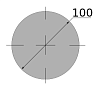 сталь нержавеющая никельсодержащая, круг г/к 100 din1013 (обточенный), длина 3 м, марка aisi 316l 03х17н14м3