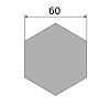 сталь сортовая х/т калиброванная шестигранник 60, марка ст45