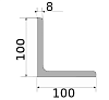 уголок 100х100х8, длина 12 м, марка ст09г2с-15