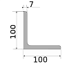 уголок 100х100х7, длина 12 м, марка с255