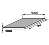 лист г/к горячекатанный низколегированный 90х2000х7000, марка 09г2с-8