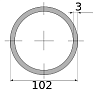 трубы электросварные 102х3 10995-11000