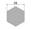 сталь горячекатаная конструкционная, шестигранник 19, марка 09г2с