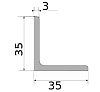 уголок 35х35х3, длина 6 м, марка ст3