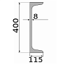 швеллер 40 у, длина 12 м, марка с255