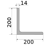 уголок 200х200х14, длина 12 м, марка с355