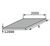 лист г/к горячекатанный низколегированный 8х2000х12000, марка с345