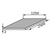 лист оцинкованный 2х1250х2500 zn120