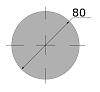 сталь сортовая конструкционная, круг 80, марка ст35