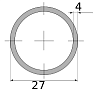 трубы нерж бесш 27х4 гост 9941-81 импорт, марка 12х18н10т