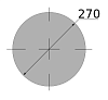 сталь сортовая конструкционная, круг 270, марка ст20