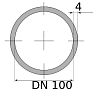 трубы вгп 100х4 ду, длина 11 м, dn 100