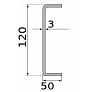 швеллер гнутый 120х50х3, марка ст3  н/д                                                н/д