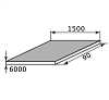 лист г/к горячекатанный низколегированный 90х1500х6000, марка 09г2с-12