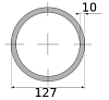 трубы г/д 127х10, марка ст20