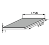 лист оцинкованный 1х1250х2500 2 кл кр пас