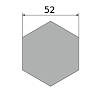 сталь горячекатаная конструкционная, шестигранник 52, марка 09г2с